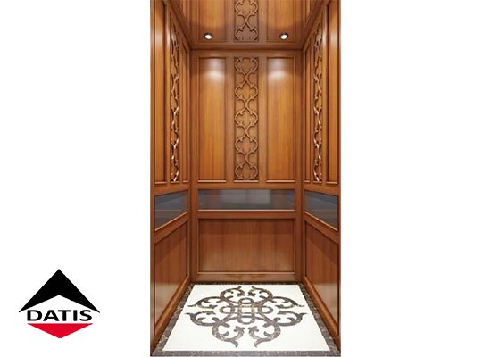 طراحلی داخل آسانسور-چوب
