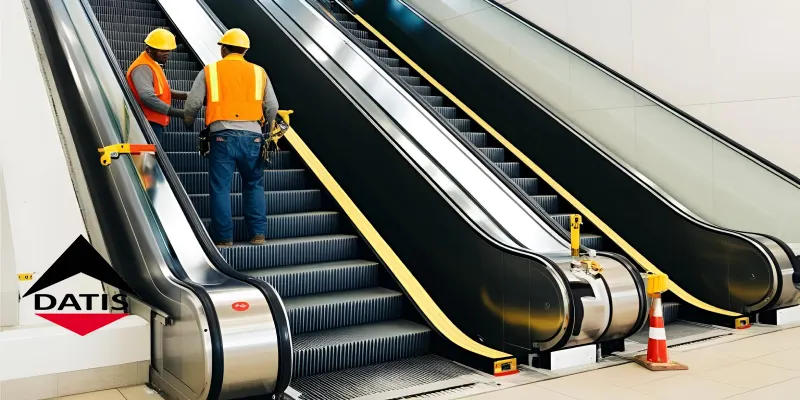 مراحل نصب پله برقی